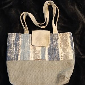 NWOT Handmade Textured Tote Bag
